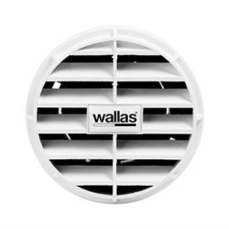 WALLAS 3411 KABİN ÇIKIŞ MENFEZİ Ø75MM, BEYAZ