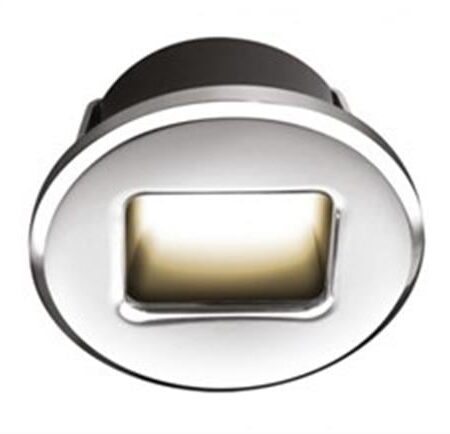 Ember Led Merdiven Lambası Kırmızı Tip:Yuvarlak, Parlak krom 45 mm